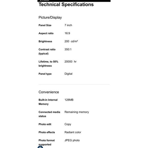 NEW IN BOX Phillips 7” LCD Smart Photo Frame - Picture 6 of 9